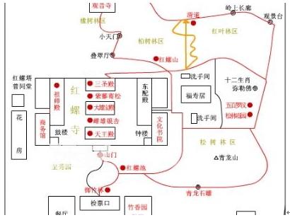 红螺寺地址 红螺寺地图 红螺寺游览图